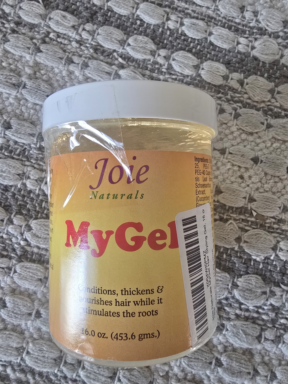 Joie Naturals MyGel Hair Gel - Yellow & Pink Label